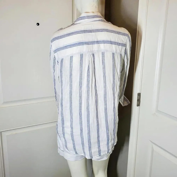 RAILS Matea Flamenco Striped Lace-Up Long-Sleeve Top Size Large NWOT - Picture 3 of 15